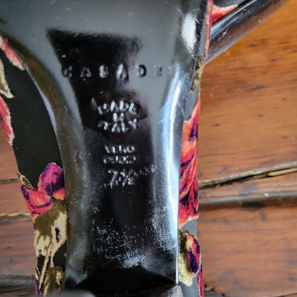Casadei floral stilettos 7.5 - hardly worn - made in Italy - Picture 9 of 10
